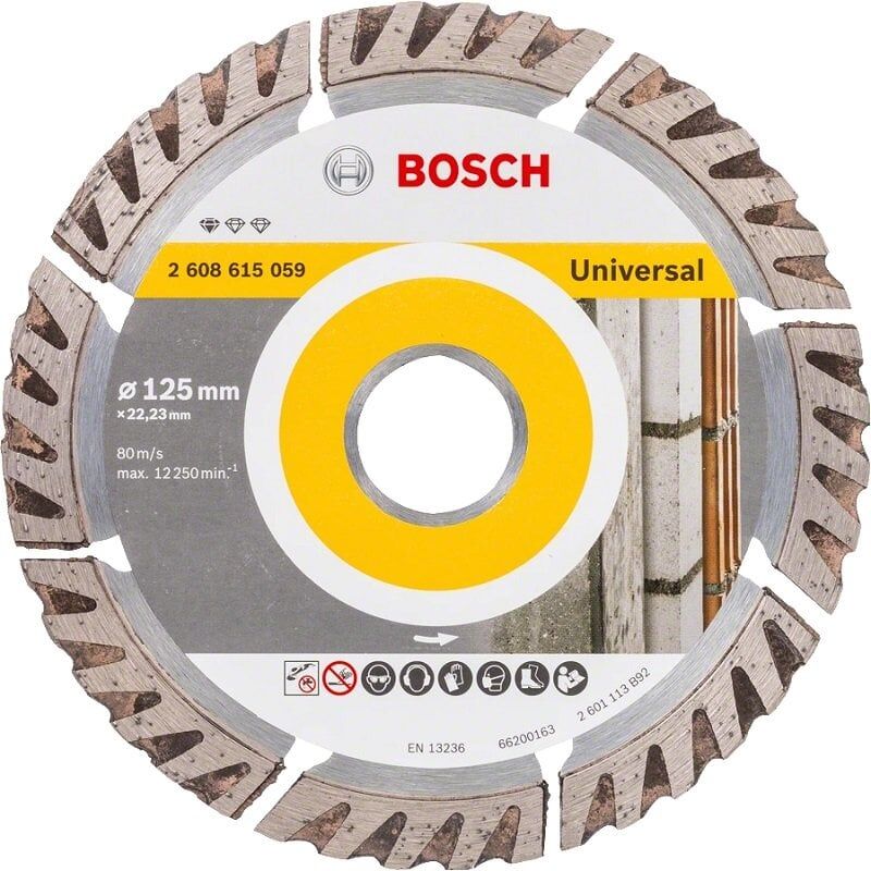 BOSCH 125 mm Universal Beton-Yapı Malzemeleri için Elmas Testere
