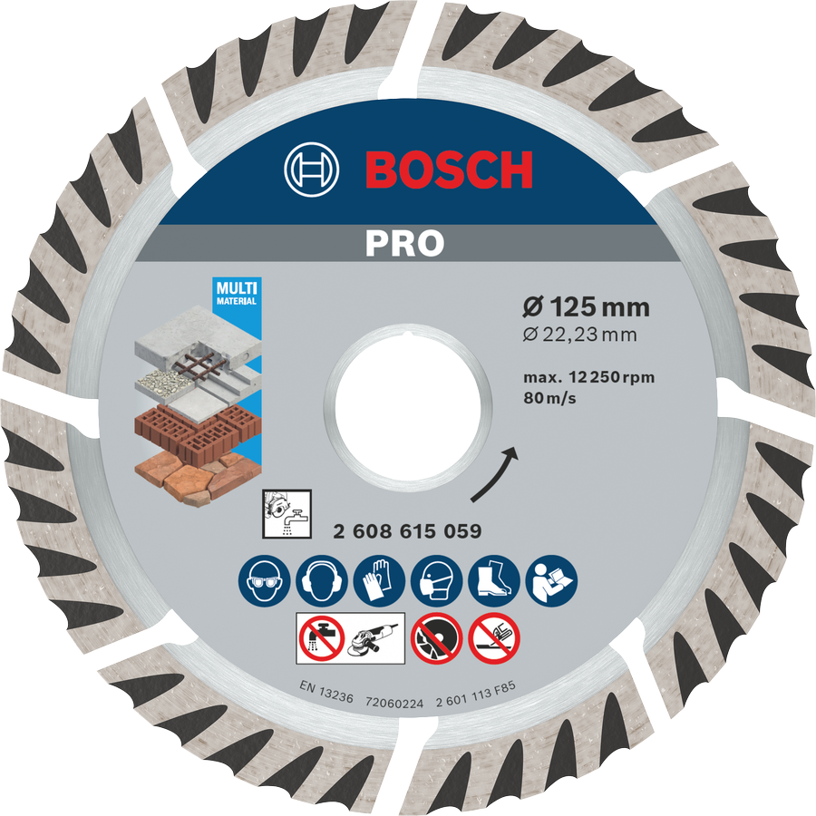 BOSCH 125 mm Universal Beton-Yapı Malzemeleri için Elmas Testere
