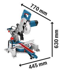 BOSCH GCM 800 SJ Kızaklı 216 mm Gönye Kesme Makinası