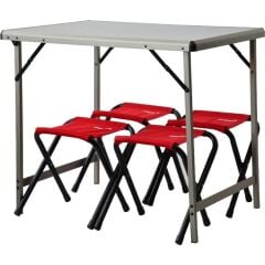 NURGAZ Campout Katlanır Masa Tabure Seti
