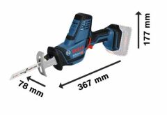 BOSCH GSA 18 V-LI C Akülü Tilki Kuyruğu Testere 18 Volt (Tek Akülü)