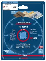 BOSCH Carpide Multi Whell Taşlama İçin Ahşap Kesme Diski 125 mm (Elmas Uçlu)