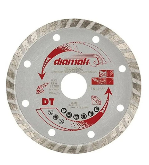 MAKİTA 115 mm Turbo Tip Elmas Testere (D-61151)