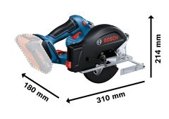 BOSCH GKM 18 V-50 Akülü Metal Kesme Makinası 18 Volt (Akü ve Şarj Aleti Hariç)