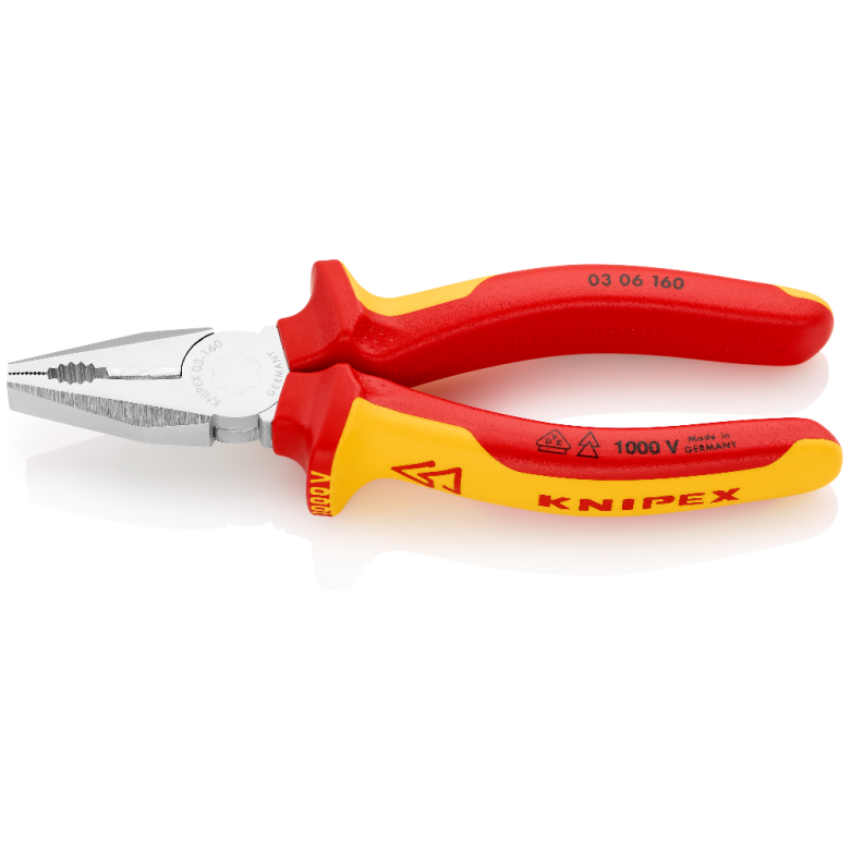 KNIPEX VDE 1000 Volt Pense 160 mm (K0306160)