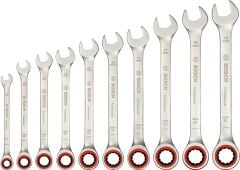BOSCH Profesyonel 10 Parça Cırcır Kombine Anahtar Takımı (1600A02AU0)