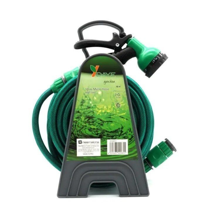 DAYE DY63610 Mini Hortum Sprey Tabanca Bahçe Sulama Seti 10 mt