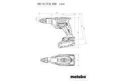 METABO HBS 18 LTX BL 3000 Akülü Alçıpan Vidalama 18 Volt 2.0 Ah