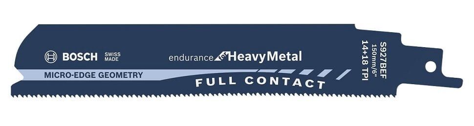 BOSCH S 927 BEF Kalın Metal Kesimi İçin Ağır Hizmet Tilki Kuyruğu Testere Ucu 150 mm