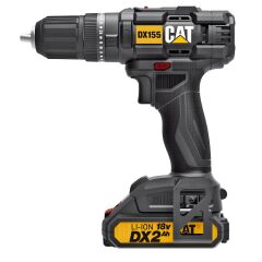 CAT DX155.1SET 18Volt/2.0Ah Li-ion Çift Akülü Profesyonel Şarjlı Darbeli Matkap + DA01901 32 Parça Vidalama Uç Seti