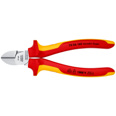 KNIPEX VDE 1000 Volt Elektrikçi Yan Keski 160 mm (7006160)