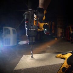 CAT DX12K.2 18Volt/4.0Ah Li-ion Çift Akülü Kömürsüz Profesyonel Şarjlı Darbeli Matkap + DX71.2 Kömürsüz Darbeli Tornavida Kombo Set