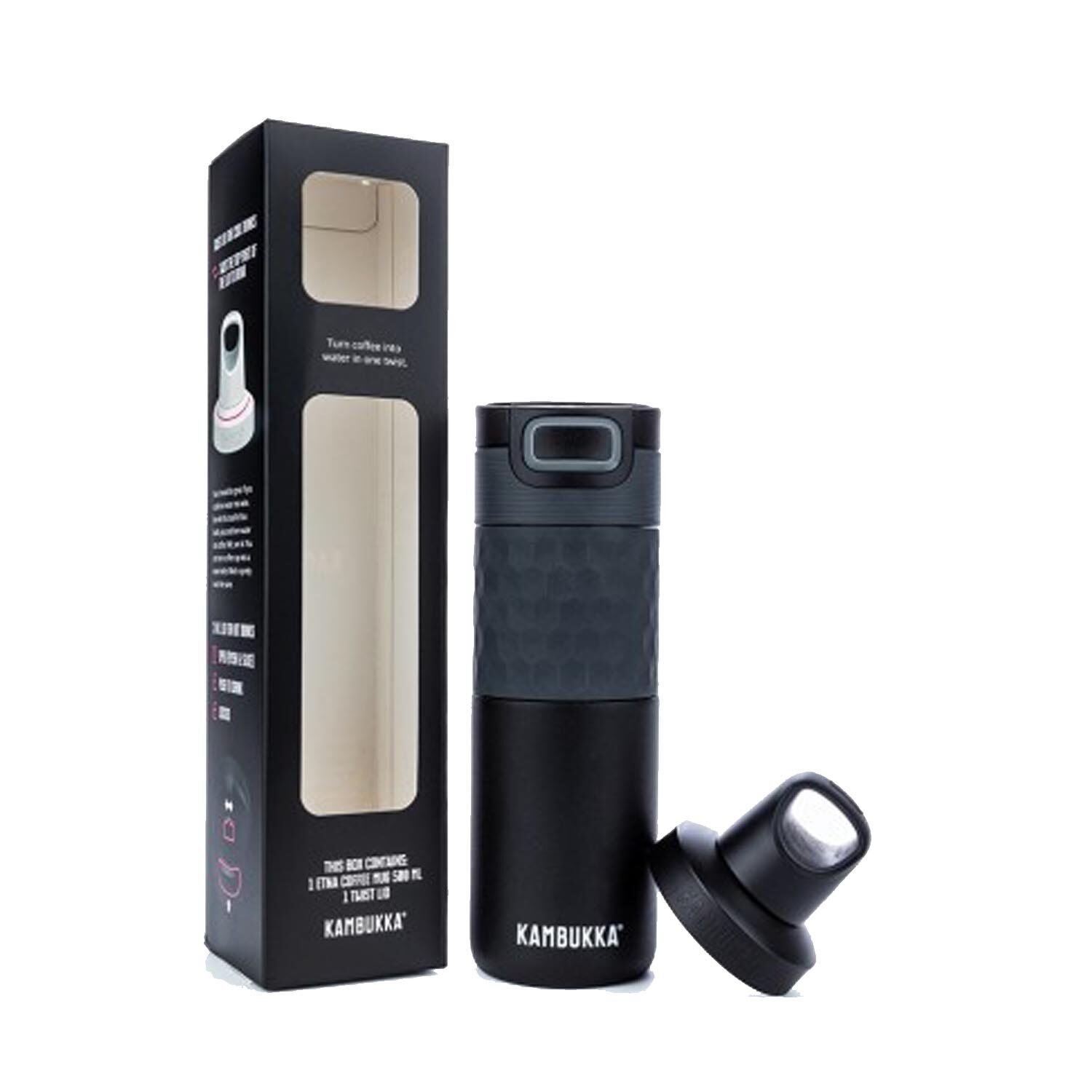 KAMBUKKA Etna Grip Termos Matara 500 ml (Siyah)