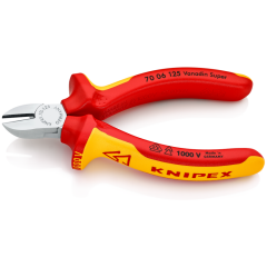 KNIPEX VDE 1000 Volt Elektrikçi Yan Keski 125 mm (7006125)