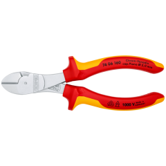 KNIPEX VDE 1000 Volt Ağır Hizmet Tipi Yan Keski 160 mm (7406160)