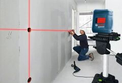 BOSCH GLL 2 Çapraz Çizgili Lazer Terazi (Kırmızı Lazer)