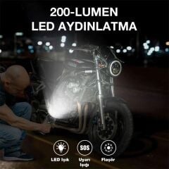 Lokithor J1350PRO 12V 1350Amp LiFePO4 Akıllı Akü Takviye + Powerbank + Led Lamba