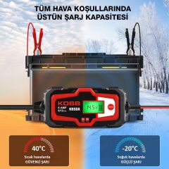 KOBB KBS6A 6/12V 150A Dijital Akü Şarj / Akü Bakım / Desülfatör ve Power Supply