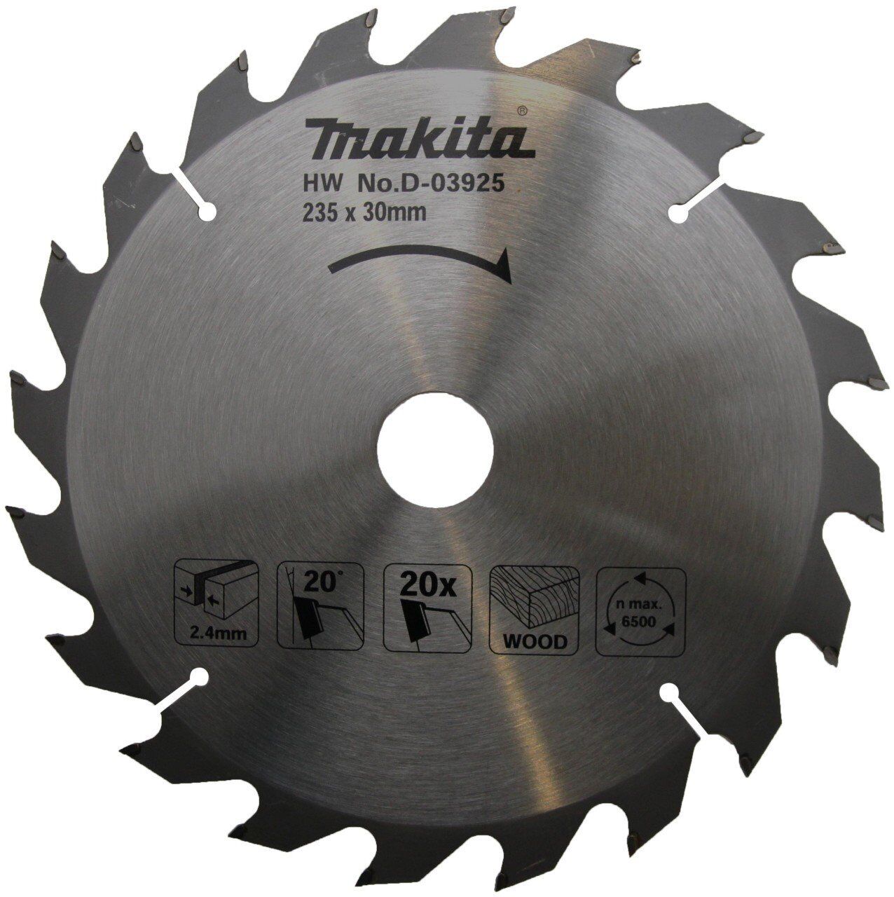 MAKİTA D-03925 Daire Testere 235x2.4x30 20 Diş
