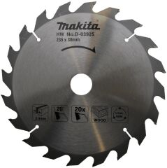 MAKİTA D-03925 Daire Testere 235x2.4x30 20 Diş