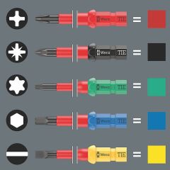 WERA KraftForm Kompact  VDE 17 Parça 1000 Volt İzoleli Tornavida Takımı (05006612001)