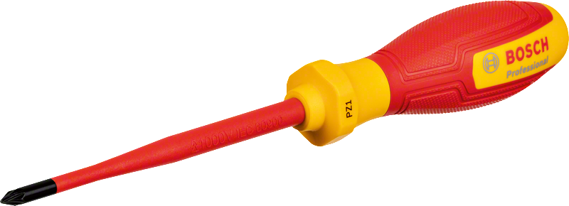 BOSCH Profesyonel İzoleli 1000 Volt PZ1 x 100 mm Yıldız Tornavida (1600A02ND1)