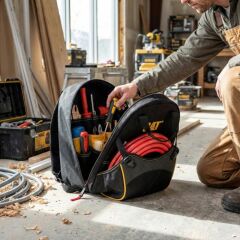 CAT DA980203 17'' Tek Bölmeli Ağır Hizmet Bez Alet Sırt Takım Çantası