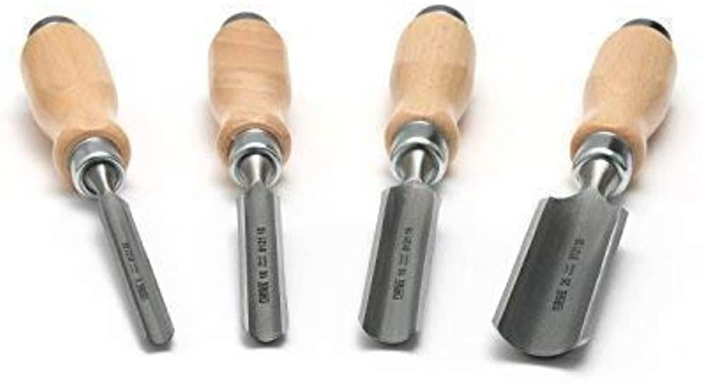 NAREX 863510 Wood Line Oluklu Iskarpela Seti 4 Parça