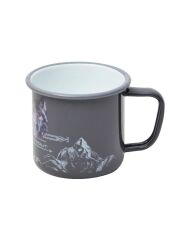 NURGAZ Campout Emaye Kupa Bardak (Gri)