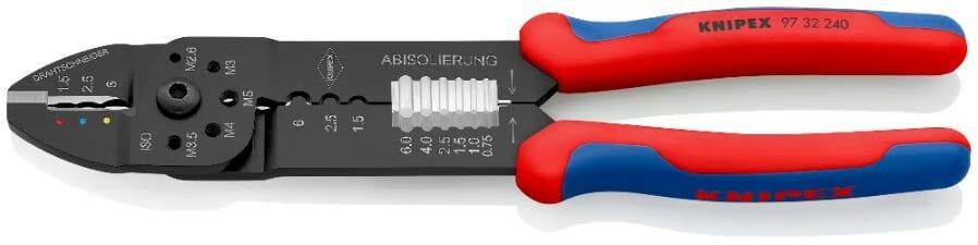 KNIPEX Pabuç Sıkma ve Kablo Sıyırma Pensesi (9732240)