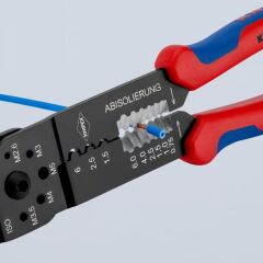 KNIPEX Pabuç Sıkma ve Kablo Sıyırma Pensesi (9732240)