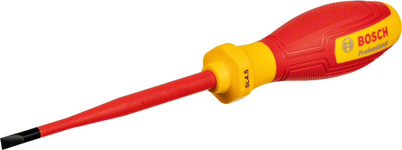 BOSCH Profesyonel İzoleli 1000 Volt 4.5 x 100 mm Düz Tornavida (1600A02NC2)