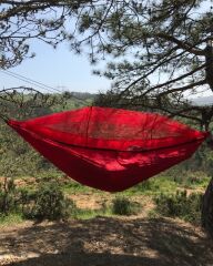 NURGAZ Kırmızı Cibinlikli Hamak (NG CHMK)