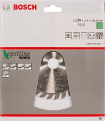 BOSCH Optiline Wood  130x20 mm 30 Diş Ahşap Daire Testere Bıçağı