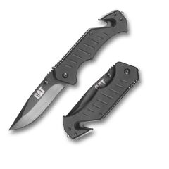 CAT DA980012 3 IN 1 Çok Fonksiyonlu Katlanabilir 20CM Paslanmaz Çelik Siyah Kamp Çakısı