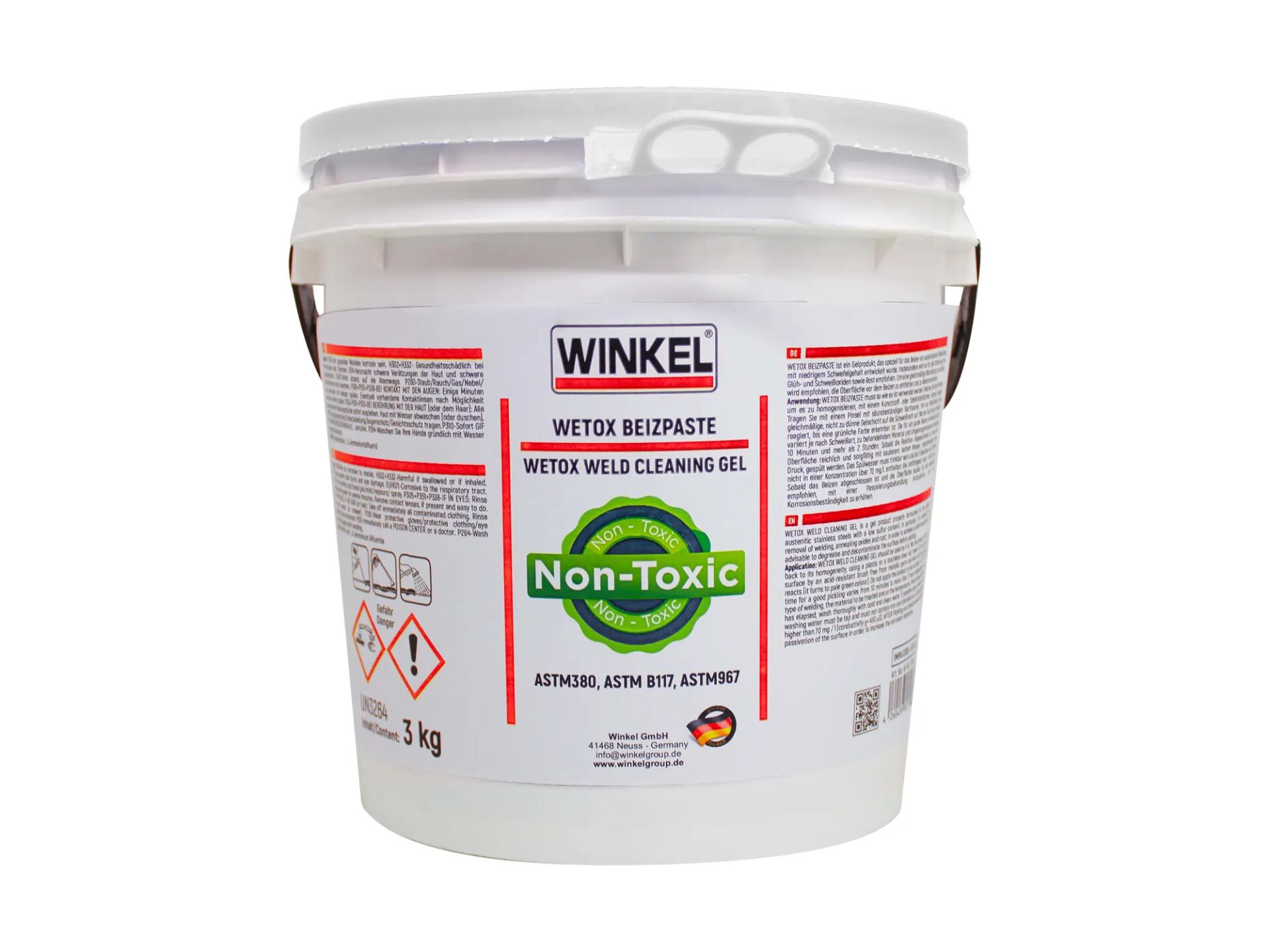 WINKEL Wetox Paslanmaz Kaynak Temizleme Jeli 3 kg (140618-3)