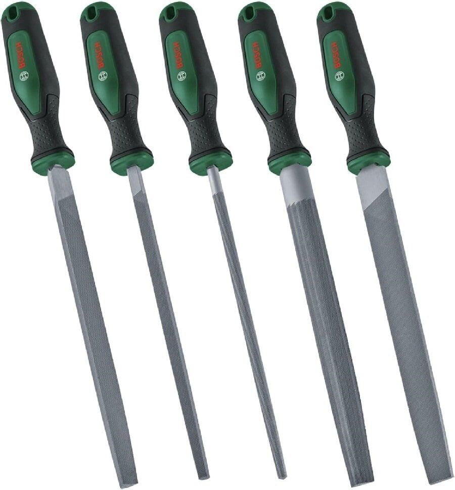 BOSCH 5 Parça Saplı Eğe Seti