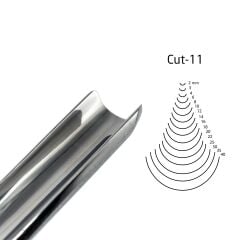 KIRSCHEN  Two Cherries Düz Tip Geniş Oluklu Iskarpela 18 mm Cut11 (3111018)