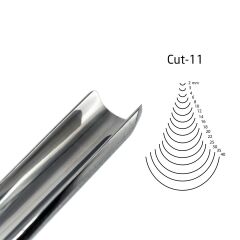 KIRSCHEN  Two Cherries Düz Tip Geniş Oluklu Iskarpela 18 mm Cut11 (3111018)