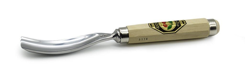 KIRSCHEN Two Cherries Bükülmüş Oluklu Iskarpela 30 mm (Cut 7 - 3116030)