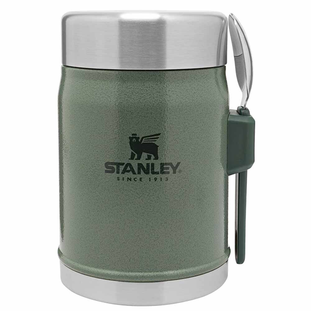 STANLEY Klasik Paslanmaz Çelik Kaşıklı Yemek Termosu 0.40 Lt - Yeşil