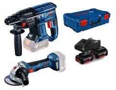 BOSCH GBH 180-LI + GWS 180 LI Akülü Kırıcı Delici ve Taşlama Seti 2'li 18 Volt