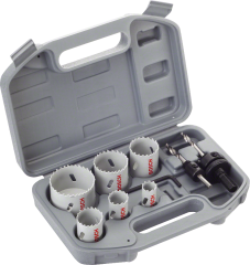BOSCH 9 Parça HSS-Bimetal Panç - Delik Açma Testere Seti Ahşap ve Metal için
