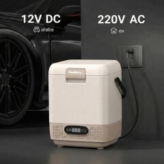 Coolist CLK12C 12/24Volt/ 220Volt 12 Litre Taşınabilir Kompresörlü Oto Buzdolabı