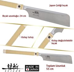 SUIZAN 2300 Dozuki Dovetail Çokyönlü Kesim Japon Testeresi 24 cm