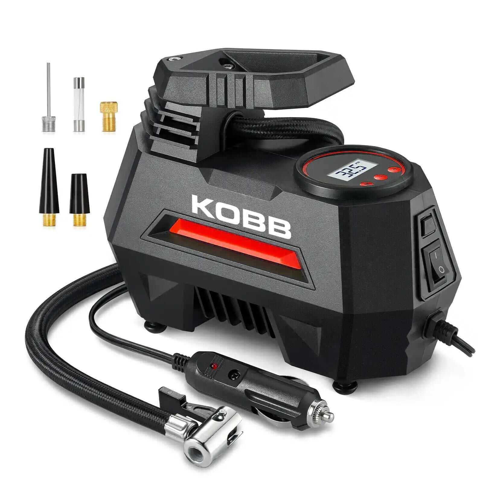 KOBB KB180 12Volt 150 PSI Ayarlanabilir Dijital Basınç Göstergeli Lastik Şişirme Pompası
