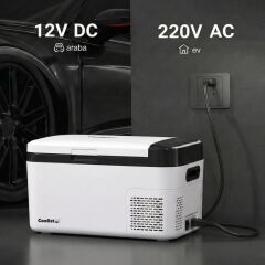 Coolist CLK25B 12/24Volt/ 220Volt 25 Litre Kompresörlü Bluetooth Bağlantılı Oto Buzdolabı