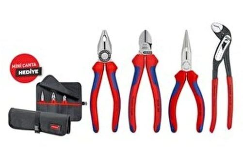 KNIPEX 1956 SET (Pense-Kargaburun-Yankeski-Fort Pense-Bez Çanta)