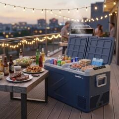 Coolist CLK80D 12/24V 220Volt 82,5 Litre Çift Bölmeli Kompresörlü Outdoor Oto Buzdolabı/Dondurucu