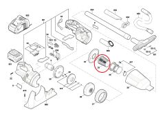 Bosch Yedek Filtre GAS 18 V-LI Süpürge için